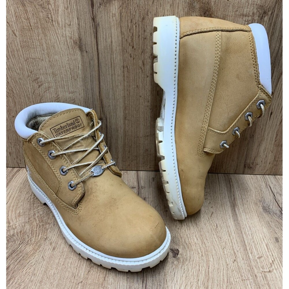 Timberland Women's Waterproof Ankle Boots 23346 Size 8.5 M Wheat Nubuck